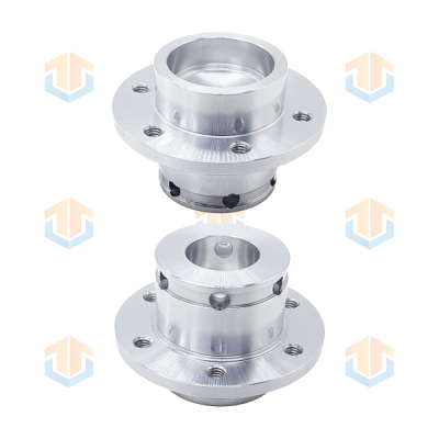 CNC車(chē)銑復(fù)合加工之鋁合金鉆孔法蘭